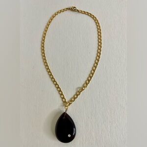 NWOT Black Pendant Necklace